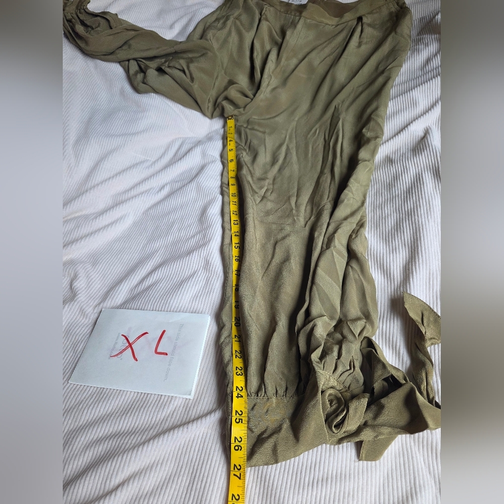 Zara cuffed balloon pants light khaki Nwt - Picture 11 of 14